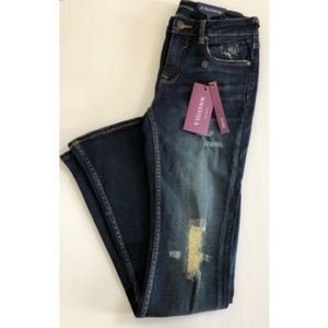 VIGOSS Women's Jeans Jagger Flare Destructed Jean